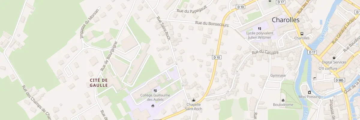 Plan du 12 Rue St Roch à Charolles