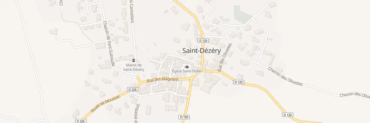 Plan du 5031 Le Village à Saint-Dézéry