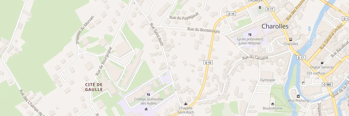 Plan du 14 Rue St Roch à Charolles