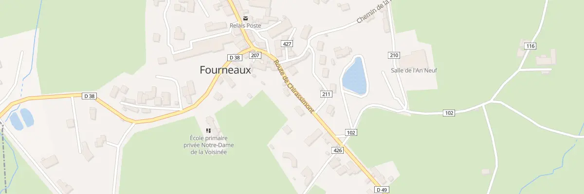 Plan du 100 Rte de Chirassimont à Fourneaux