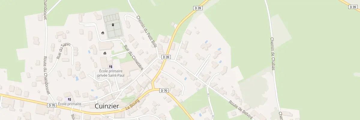 Plan du 31 Rte de Belviré à Cuinzier