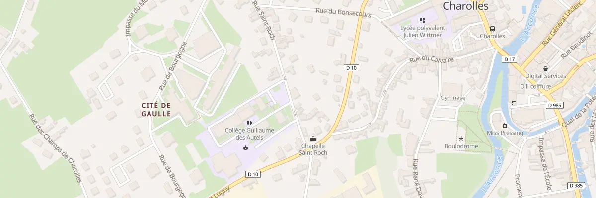 Plan du 8 Rue St Roch à Charolles