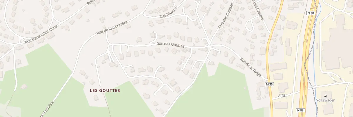 Plan du 33 Rue des Gouttes à Fraisses