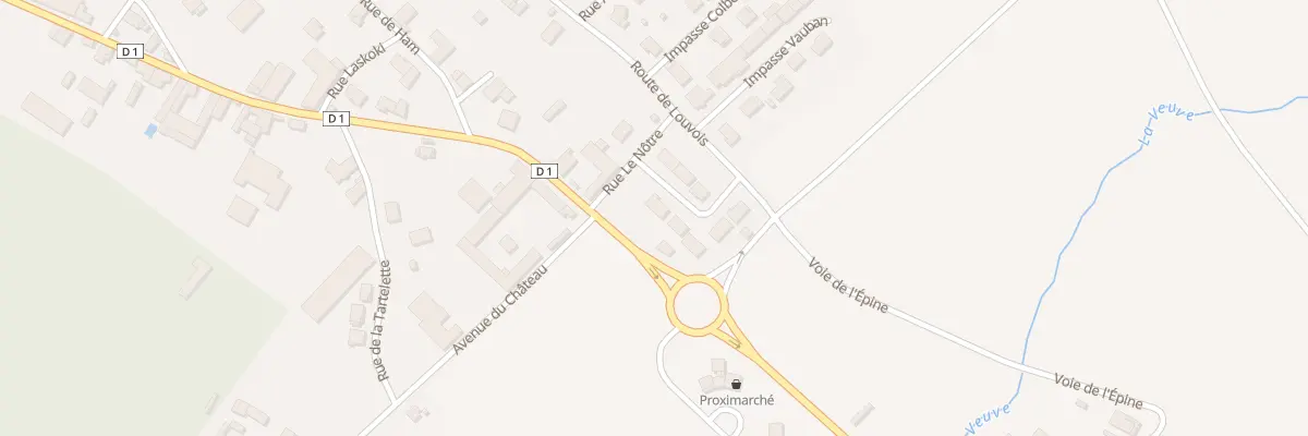 Plan de la Rue Fouquet à Juvigny