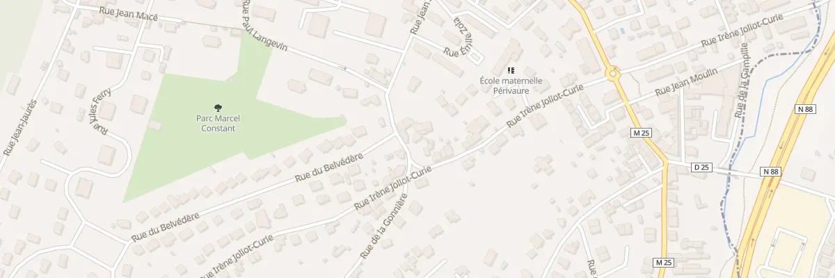 Plan du 25 Rue Paul Langevin à Fraisses