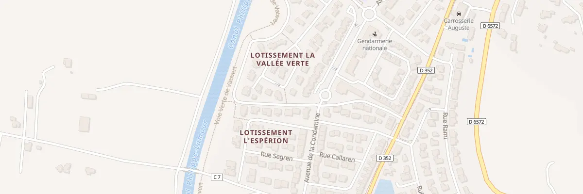Plan du 252 Rue La Vallee Verte à Vauvert