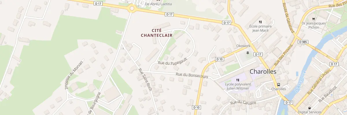 Plan du 3 Rue du Papegault à Charolles