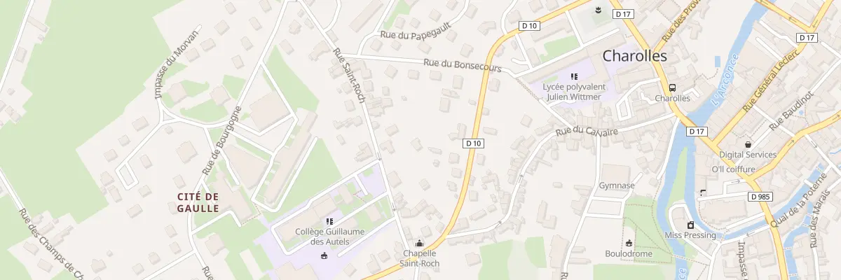 Plan du 10 Rue St Roch à Charolles