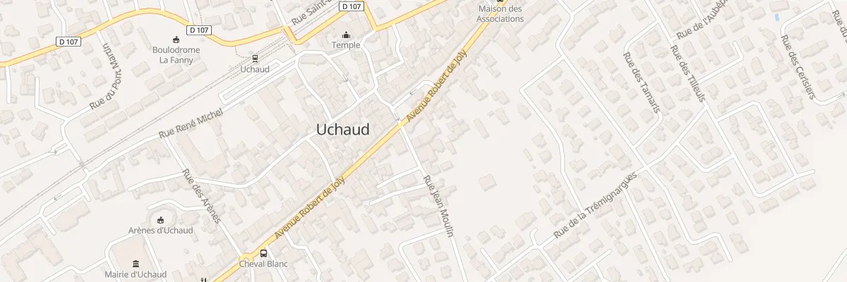 Plan du 1B Rue Jean Moulin à Uchaud