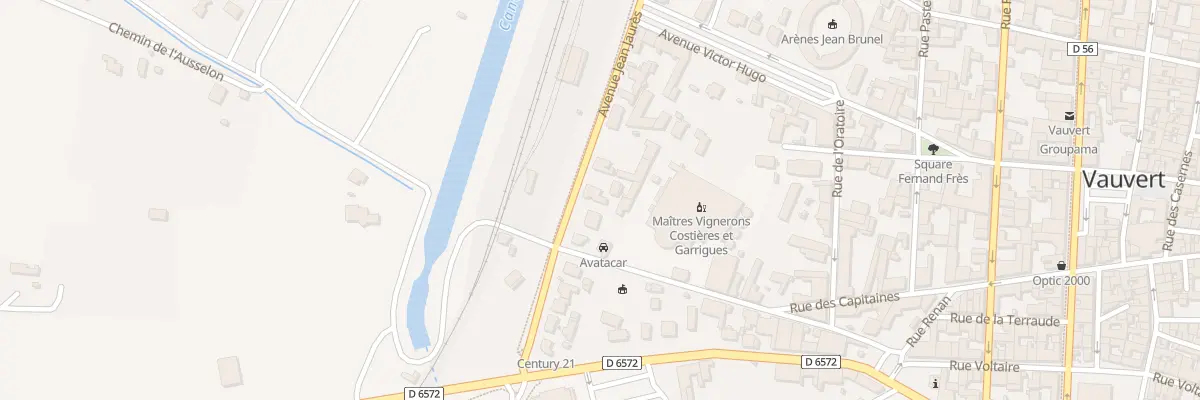 Plan du 21 Av Jean Jaurès à Vauvert