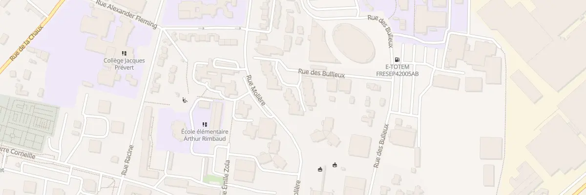 Plan du 9004 Rue Moliere à Andrézieux-Bouthéon