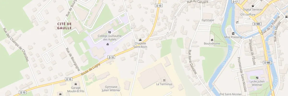 Plan du 1 Rue de Pretin à Charolles
