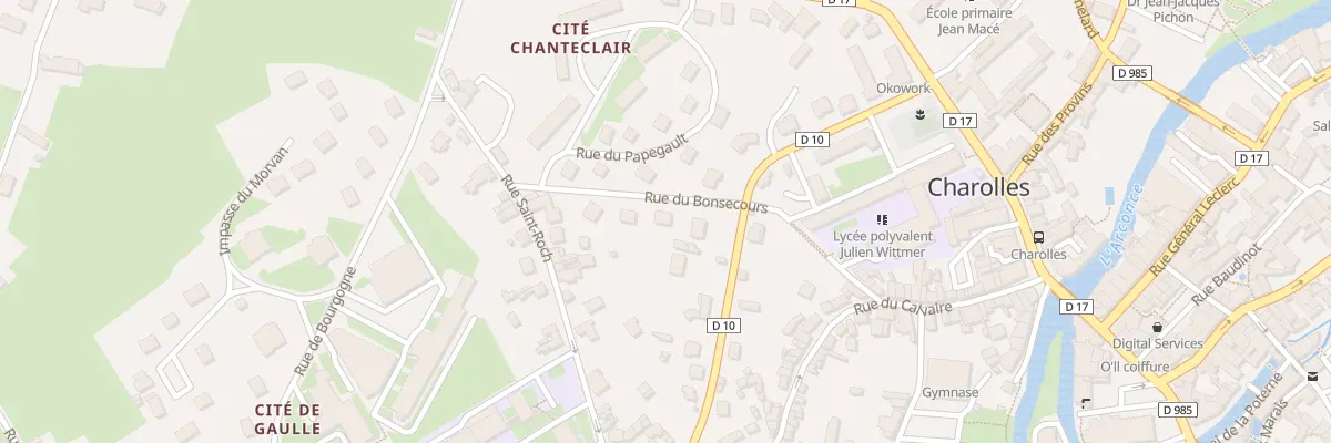 Plan du 1B Rue du Bonsecours à Charolles