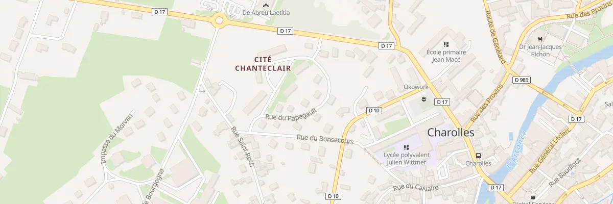 Plan du 5 Rue du Papegault à Charolles