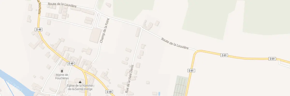 Plan du 16 Rue de la Haie Denis à Fouchères