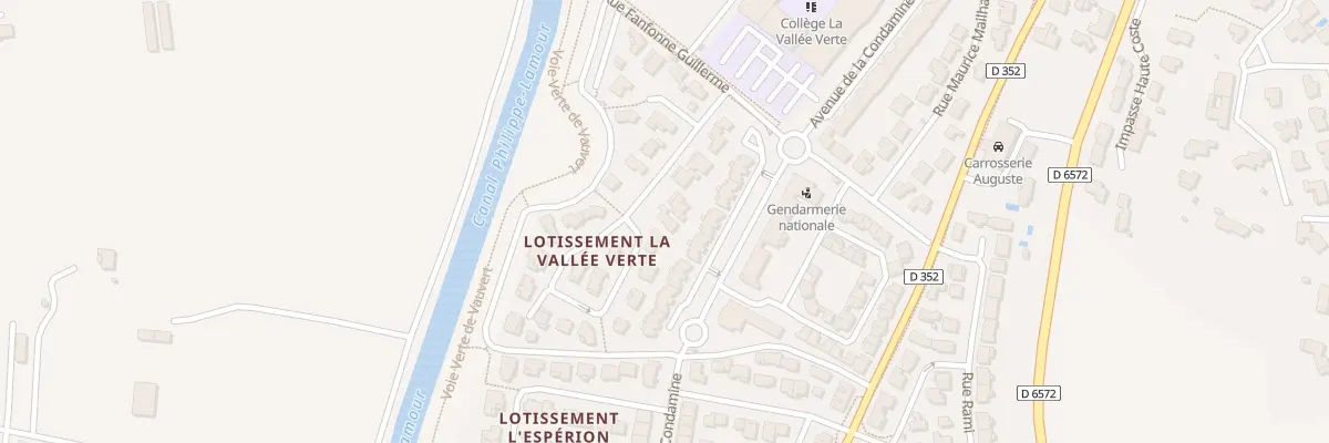 Plan du 97 Rue La Vallee Verte à Vauvert