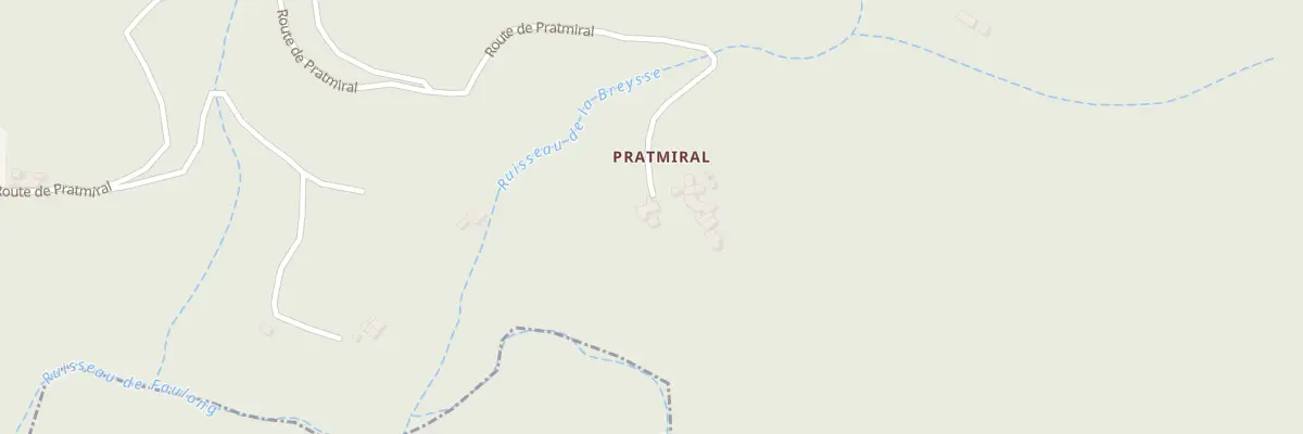 Plan du 5129 Prat-Miral Ouest à Burzet