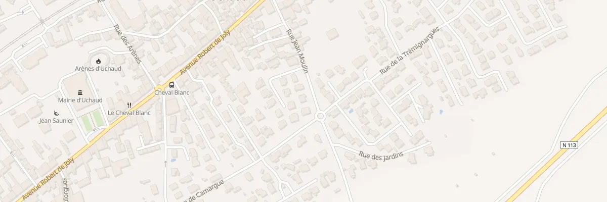 Plan du 10 Rue Jean Moulin à Uchaud