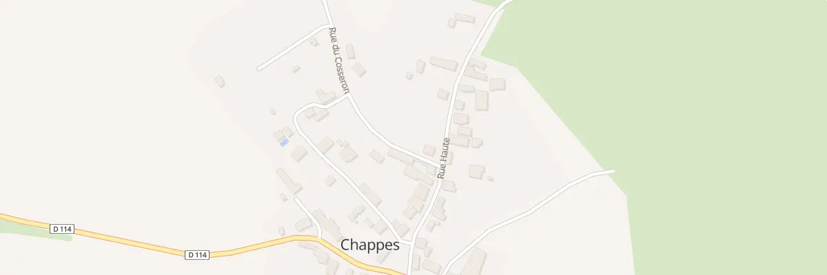 Plan du 5 Rue Haute à Chappes