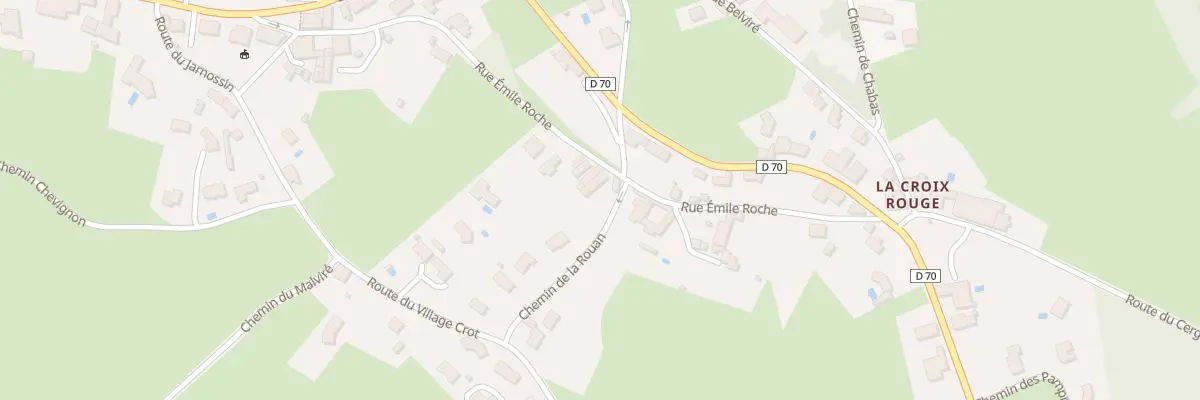 Plan du 30 Che de la Rouan à Cuinzier