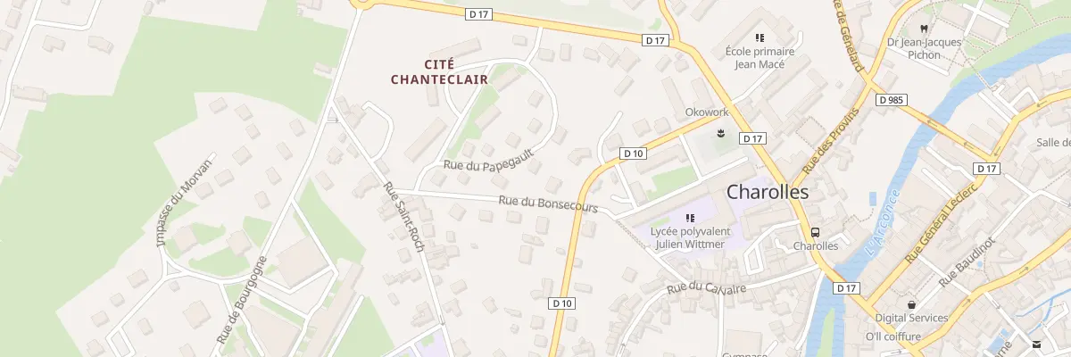 Plan du 8 Rue du Papegault à Charolles