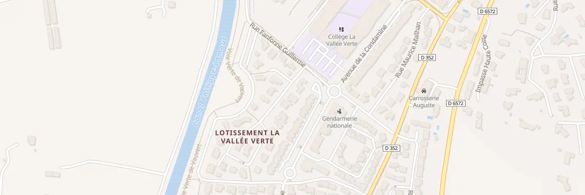 Plan du 55 Rue La Vallee Verte à Vauvert