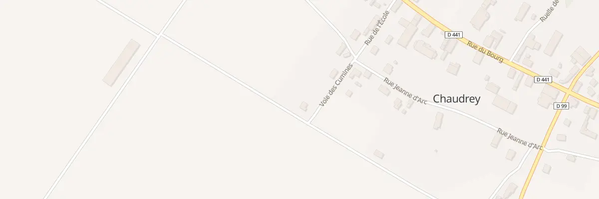 Plan du 3 Vc des Cumines à Chaudrey