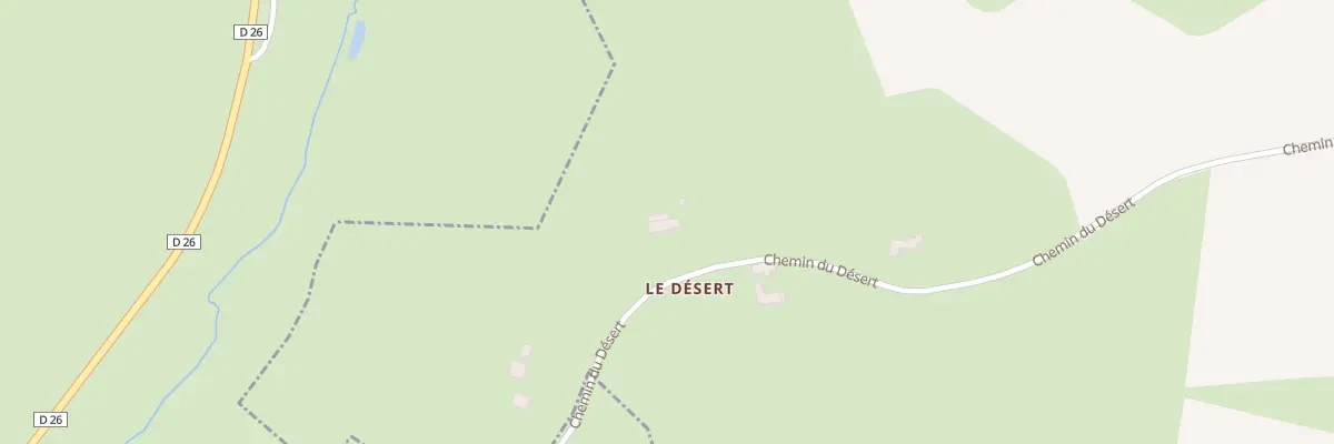 Plan du 596 Che du Desert à Fourneaux