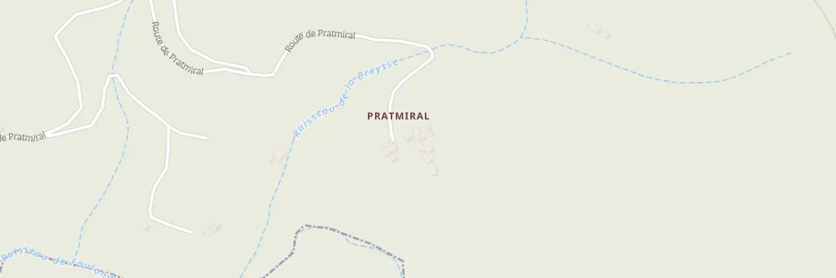 Plan du 5433 Prat-Miral Ouest à Burzet