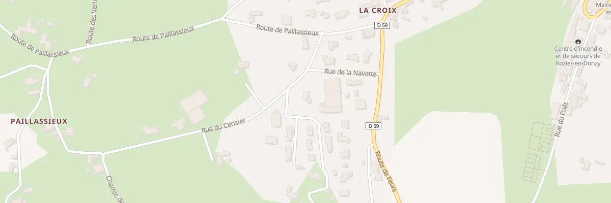 Plan du 67 Rue du Cerisier à Rozier-en-Donzy
