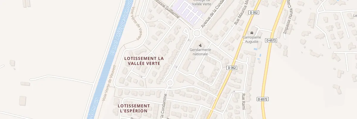 Plan du 550 Av de la Condamine à Vauvert