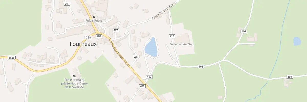 Plan du 122B Che de la Font à Fourneaux