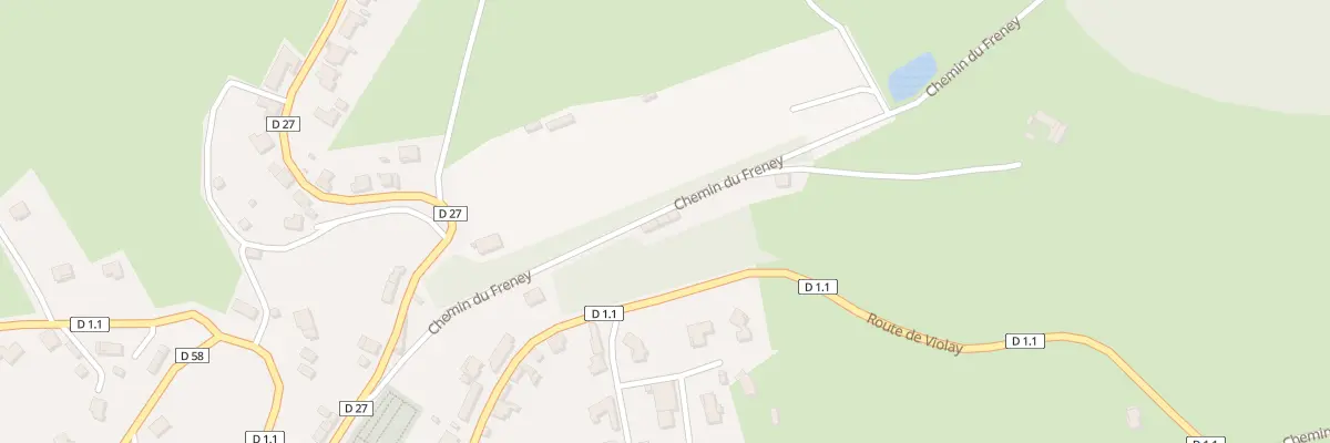 Plan du 268 Che du Freney à Bussières