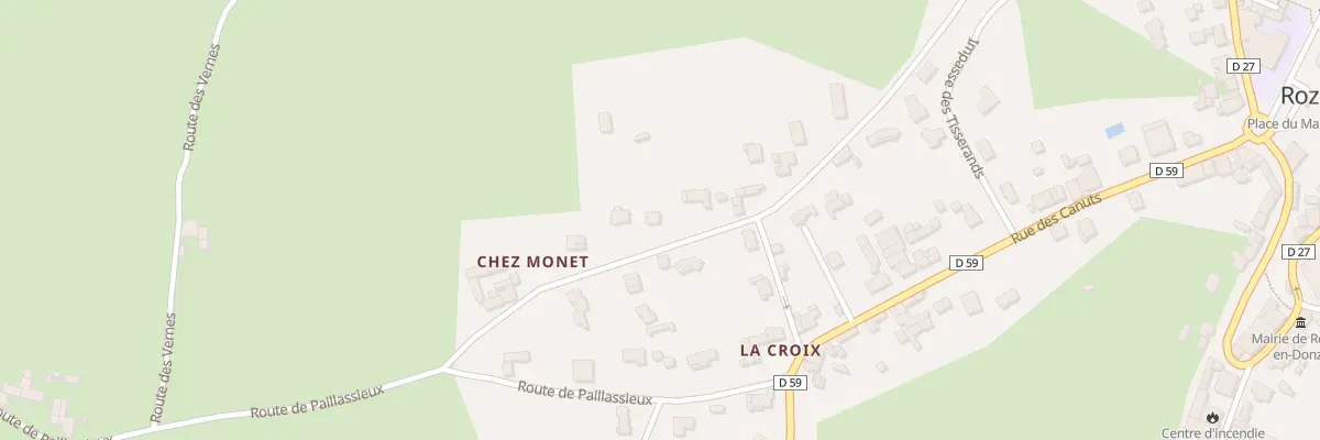 Plan du 58 Rue de chez Monet à Rozier-en-Donzy