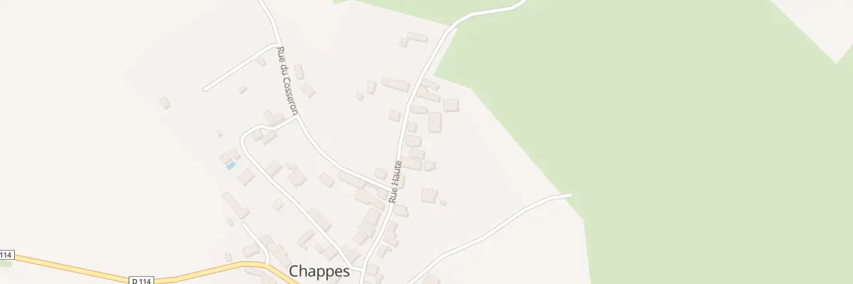 Plan du 16 Rue Haute à Chappes