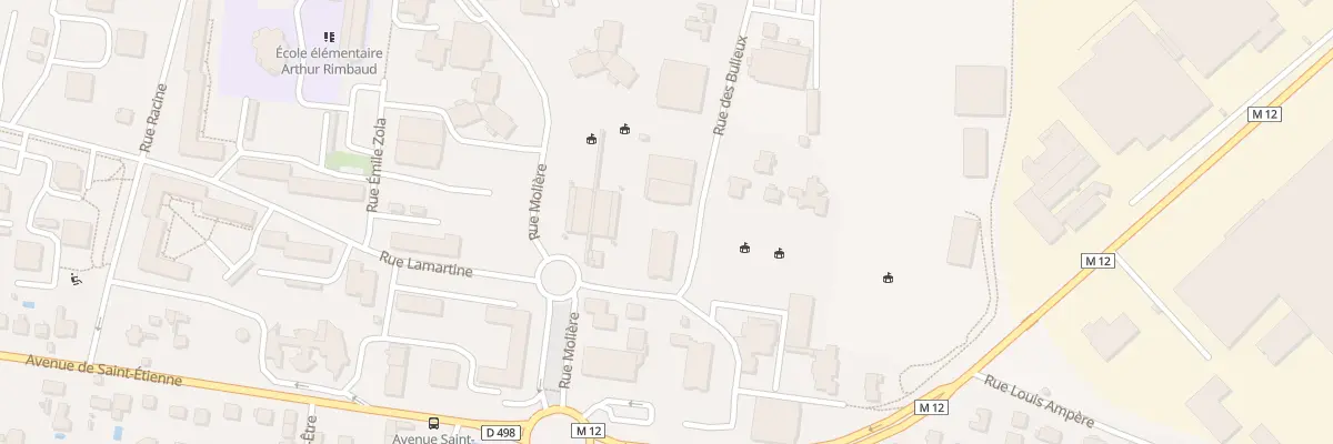 Plan du 1 Rue des Bullieux à Andrézieux-Bouthéon