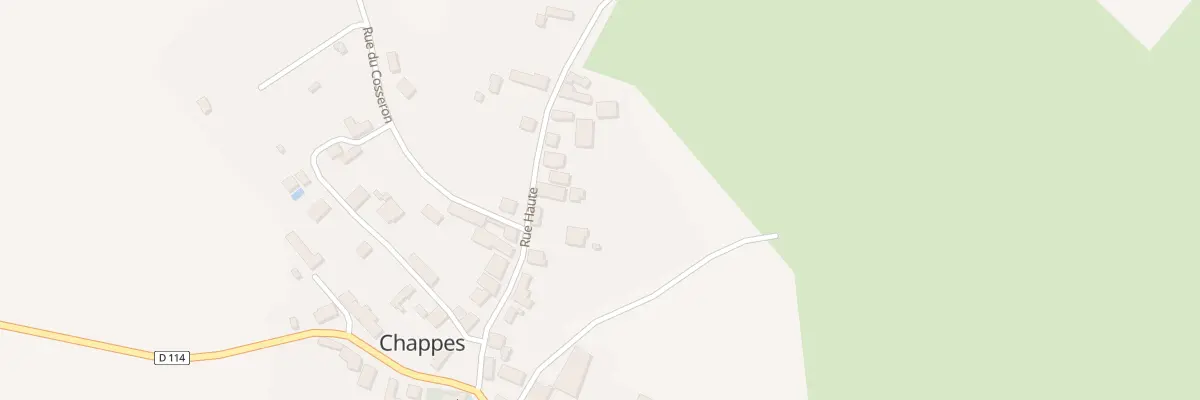 Plan du 14 Rue Haute à Chappes
