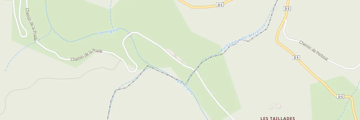 Plan du 5077B La Prade à Prunet