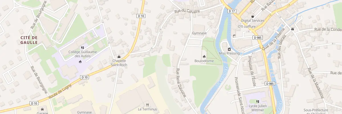 Plan du 10 Rue René Davoine à Charolles