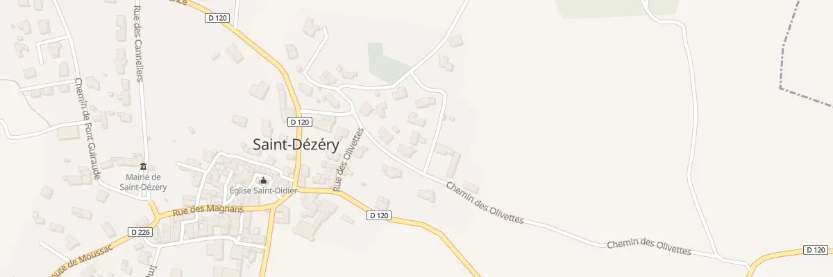 Plan du 5150 Che des Olivettes à Saint-Dézéry