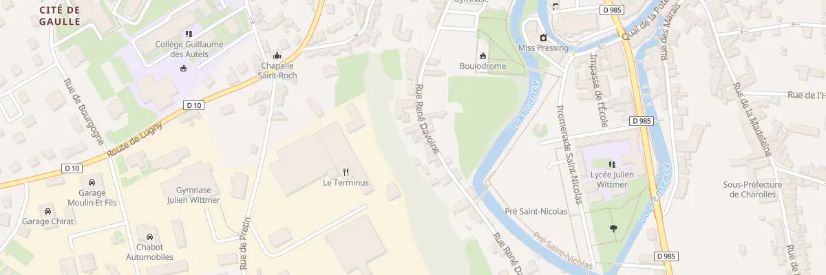 Plan du 16 Rue René Davoine à Charolles
