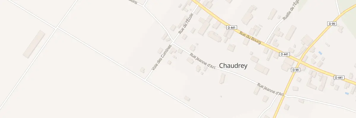 Plan du 4 Rue Jeanne d’Arc à Chaudrey