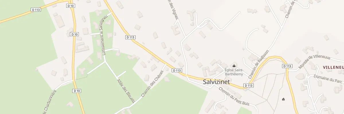 Plan du 158 Rue du Vigneronnage à Salvizinet