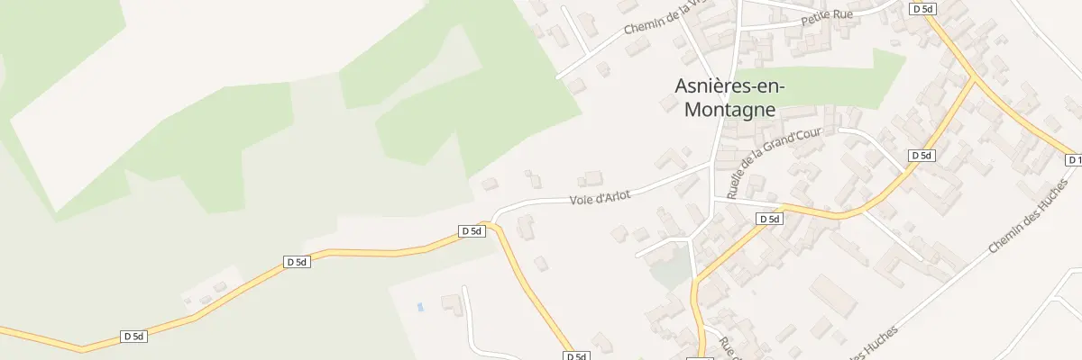 Plan du 8 Voie d’Arlot à Asnières-en-Montagne