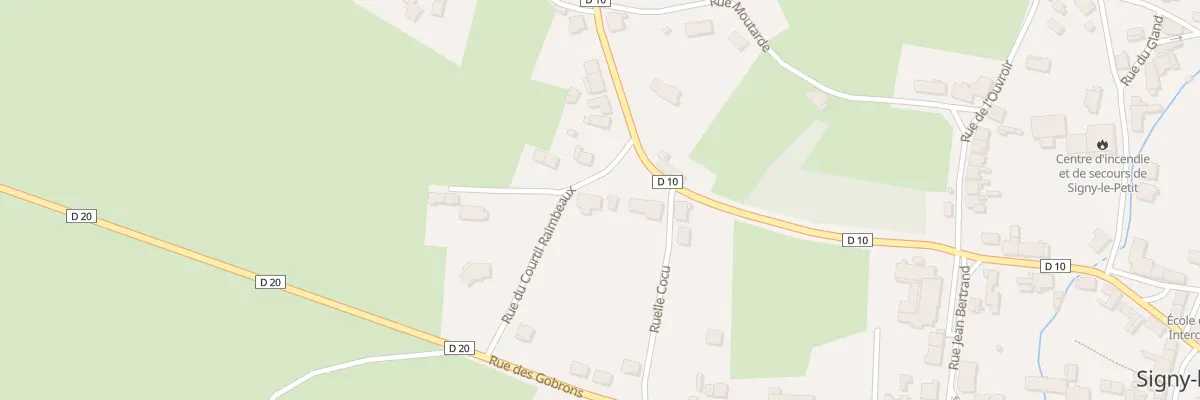 Plan du 1 Rue du Courtil Raimbeaux à Signy-le-Petit