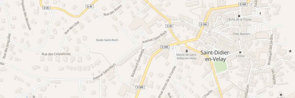 Plan du 2 Mte des Touristes à Saint-Didier-en-Velay