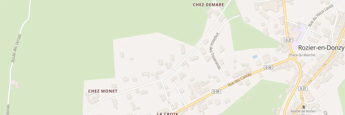 Plan du 5079 La Croix à Rozier-en-Donzy