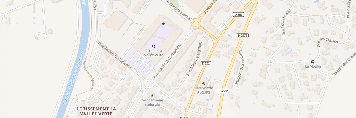 Plan du 447 Av de la Condamine à Vauvert
