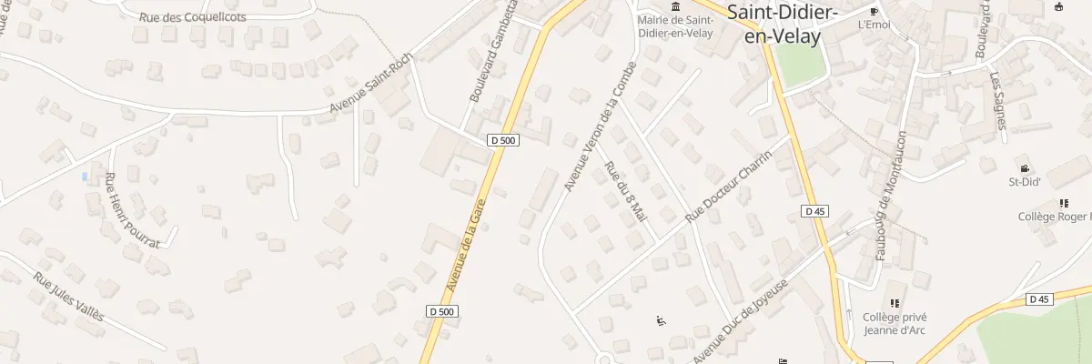 Plan du 9 Av Véron de la Combe à Saint-Didier-en-Velay