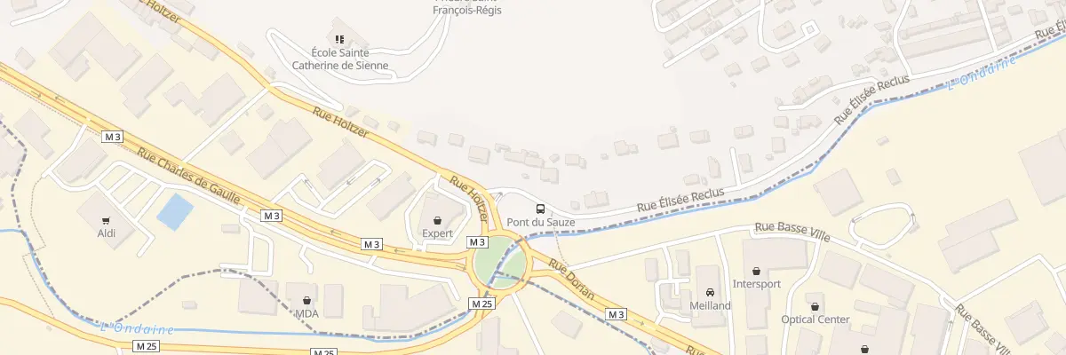 Plan du 1A Rue Elisée Reclus à Unieux